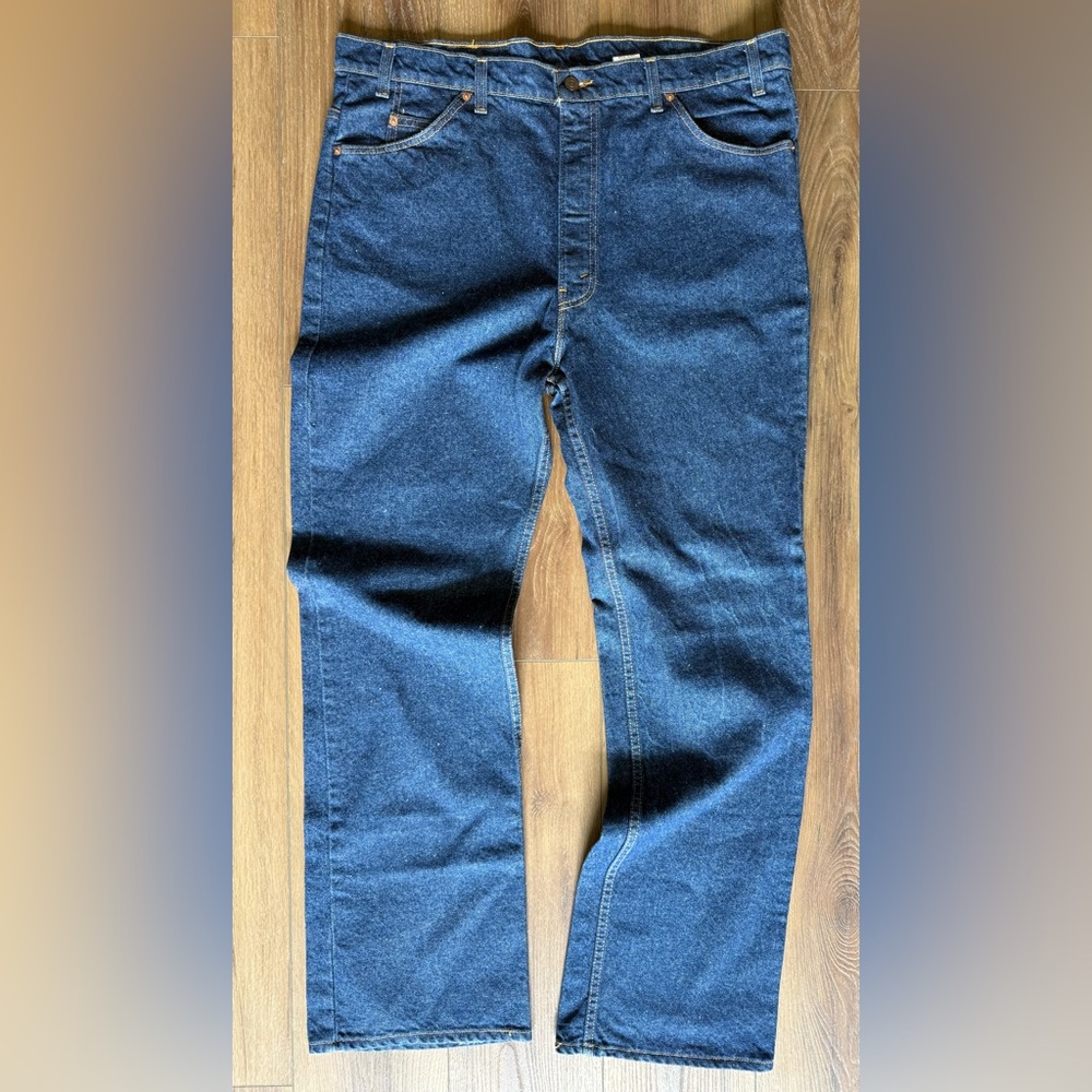 Vintage Levi’s Orange Tab 517 Bootcut Made In USA 90s Blue Jeans 42x34